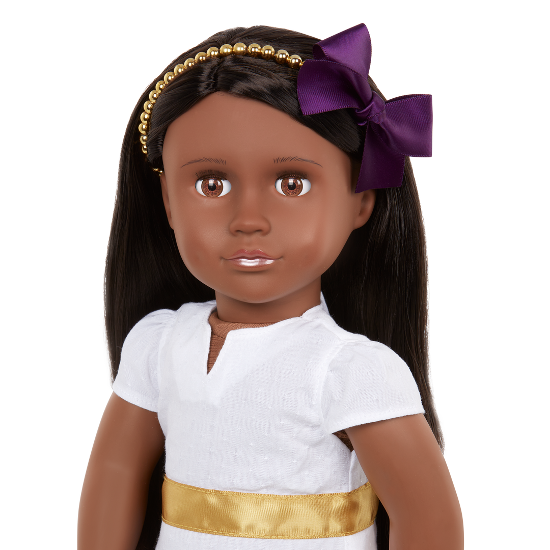 Visala - 46cm Fashion Doll - Doll with Dark Brown Hair & Brown Eyes - Gifts for Kids - Our Generation