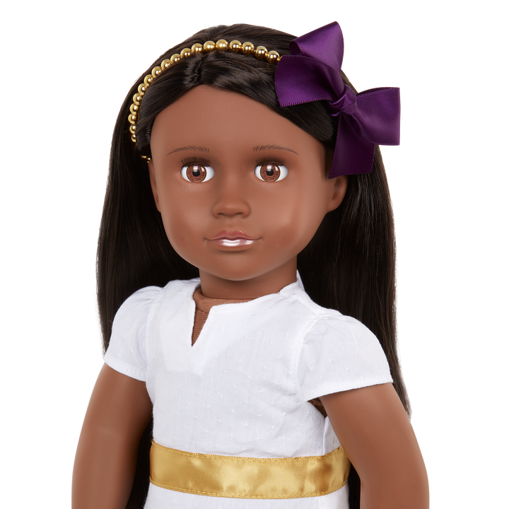 Visala - 46cm Fashion Doll - Doll with Dark Brown Hair & Brown Eyes - Gifts for Kids - Our Generation