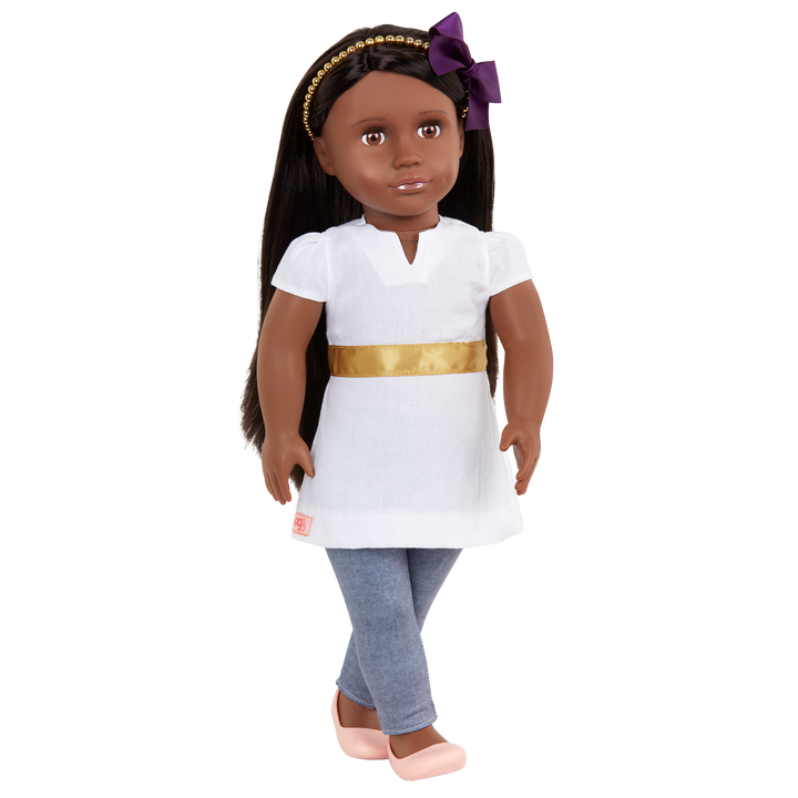 Visala - 46cm Fashion Doll - Doll with Dark Brown Hair & Brown Eyes - Gifts for Kids - Our Generation