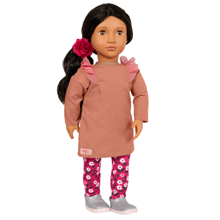 Rosalia - 46cm Fashion Doll - OD Doll with Brown Eyes & Brown Hair - Toys & Gifts - Ages 3 Years + - Our Generation UK