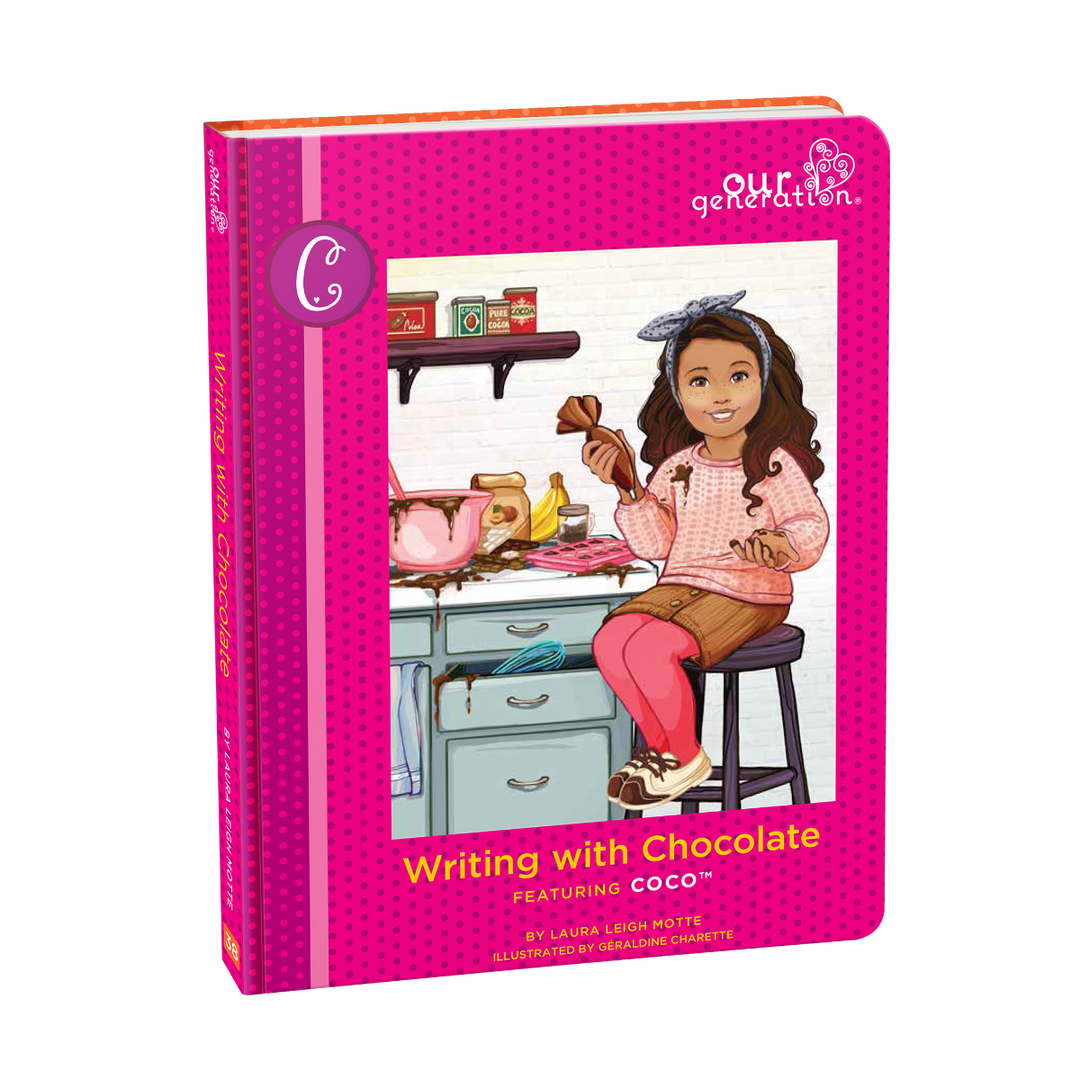 Coco - 46cm Chocolate Making Doll - Doll Baker with Chocolate Making Accessories - Doll & Storybook - Posable Doll - OG Doll with Brown Hair & Eyes - Toys & Gifts for Kids - Our Generation UK