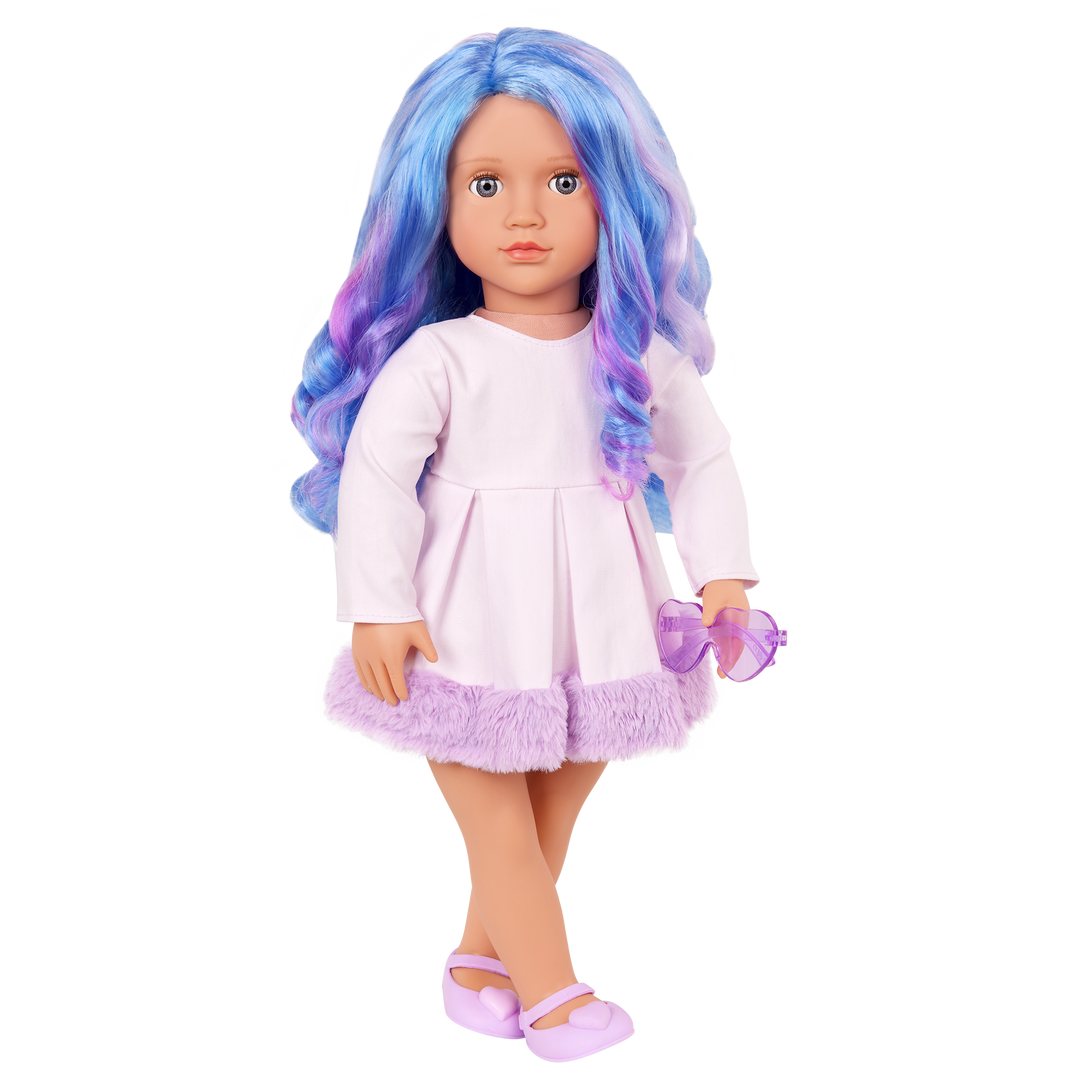 Veronika - 46cm Doll with Multi-Coloured Hair - Toys & Gifts for Kids - Ages 3 Years - 12 - Our Generation UK