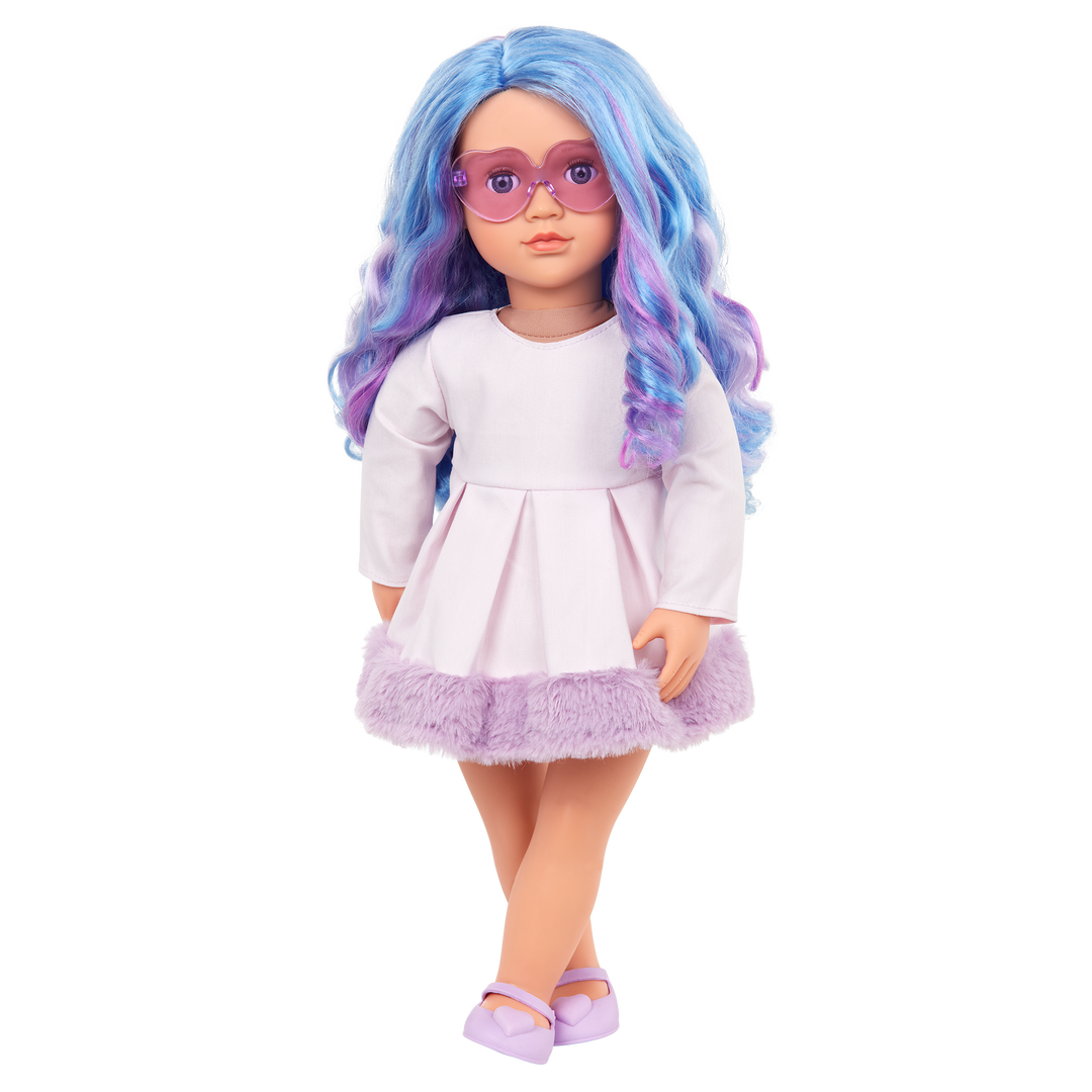 Veronika - 46cm Doll with Multi-Coloured Hair - Toys & Gifts for Kids - Ages 3 Years - 12 - Our Generation UK