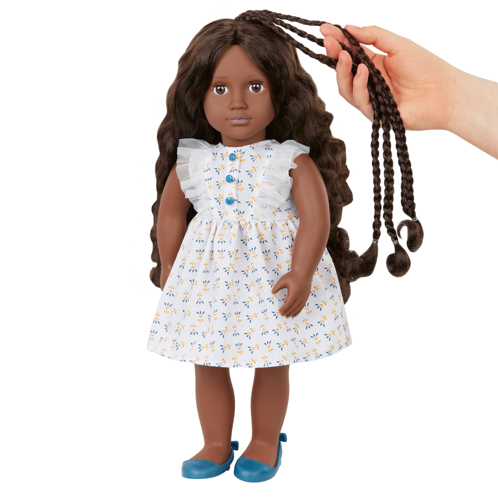 Prisha - Hair Styling Doll - OG Doll with Hair Accessories - Brown Hair & Eyes - Toys & Gifts for Kids - Our Generation