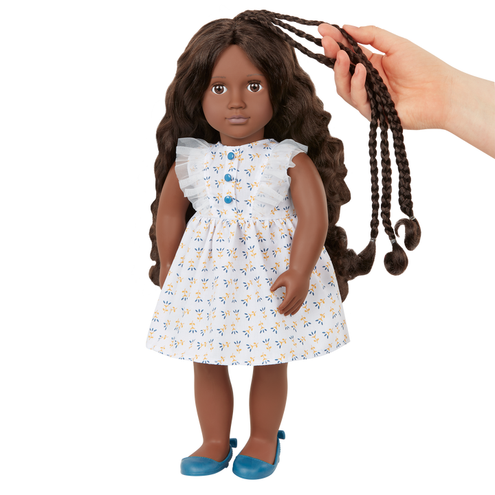 Prisha - Hair Styling Doll - OG Doll with Hair Accessories - Brown Hair & Eyes - Toys & Gifts for Kids - Our Generation