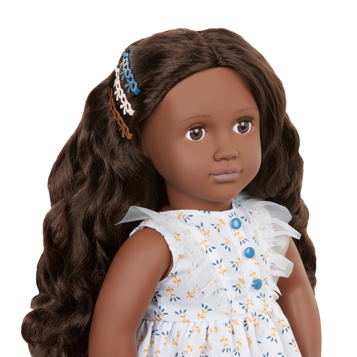 Prisha - Hair Styling Doll - OG Doll with Hair Accessories - Brown Hair & Eyes - Toys & Gifts for Kids - Our Generation