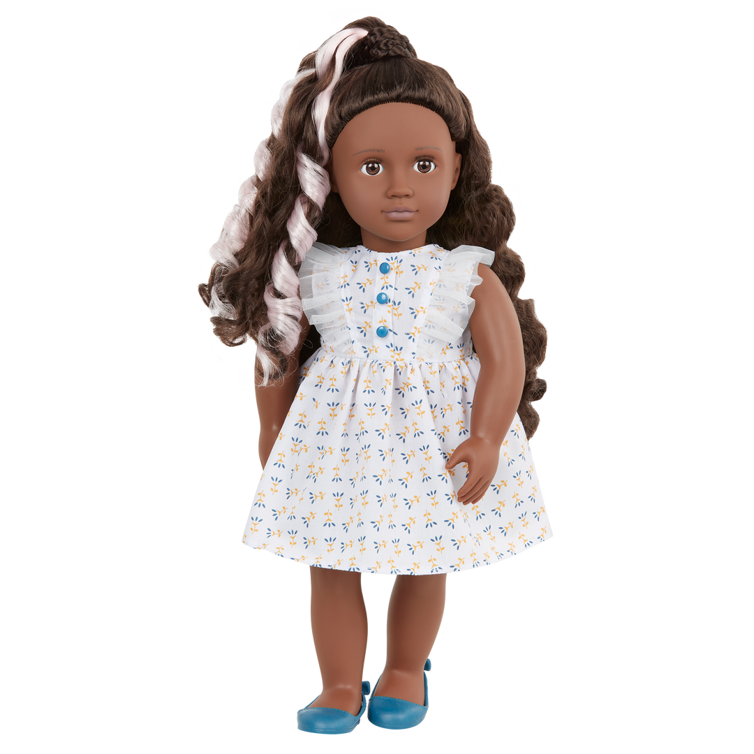 Prisha - Hair Styling Doll - OG Doll with Hair Accessories - Brown Hair & Eyes - Toys & Gifts for Kids - Our Generation