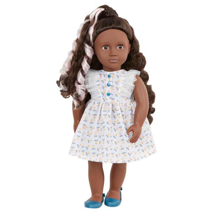 Prisha - Hair Styling Doll - OG Doll with Hair Accessories - Brown Hair & Eyes - Toys & Gifts for Kids - Our Generation