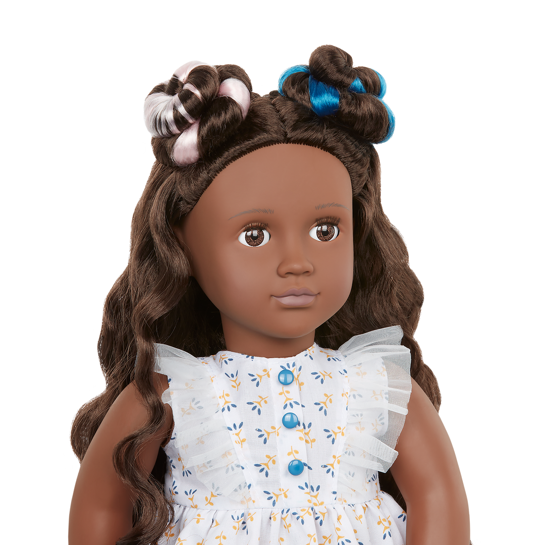 Prisha - Hair Styling Doll - OG Doll with Hair Accessories - Brown Hair & Eyes - Toys & Gifts for Kids - Our Generation