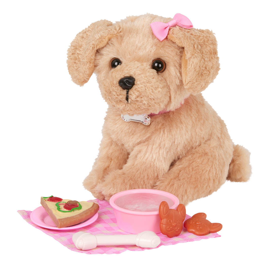 Jin & Charm - 46cm Doll & Pet Puppy- OG Doll with Black Hair & Brown Eyes - 15cm Labrador Puppy - Toys for Kids - Ages 3 Years + - Our Generation 