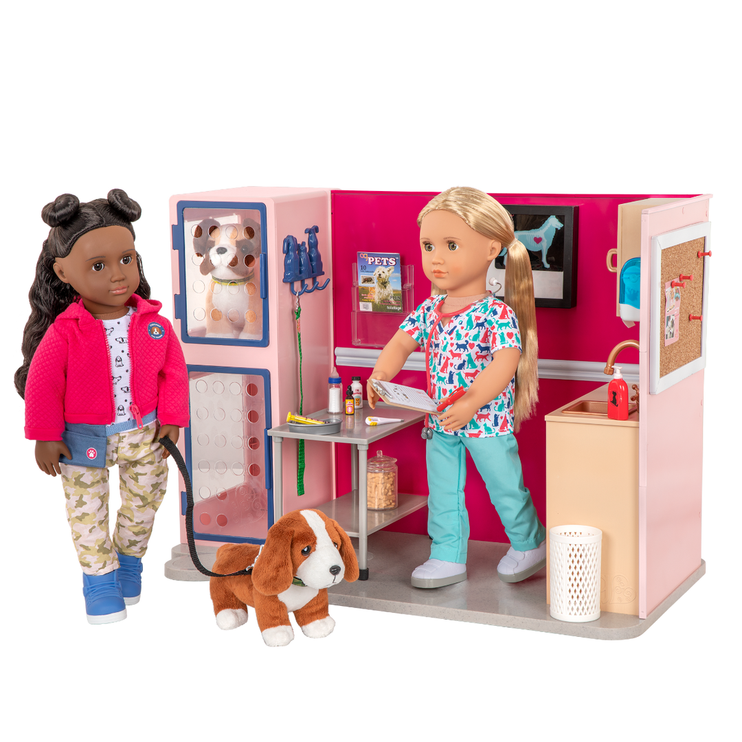 Healthy Paws Vet Clinic - Vet Set for 46cm Dolls - Vet Accessories for OG Pets - Large Playset for Our Generation Dolls - Our Generation UK