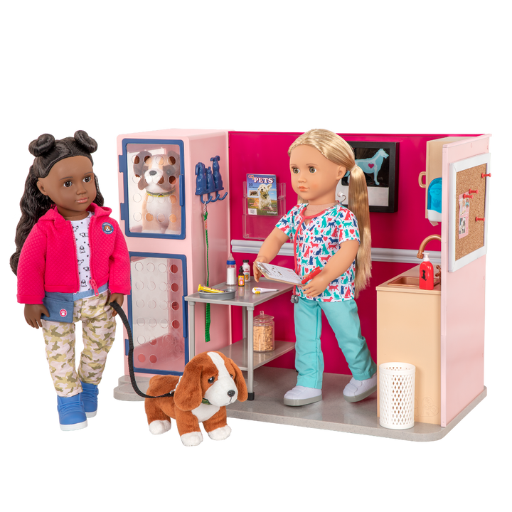 Healthy Paws Vet Clinic - Vet Set for 46cm Dolls - Vet Accessories for OG Pets - Large Playset for Our Generation Dolls - Our Generation UK