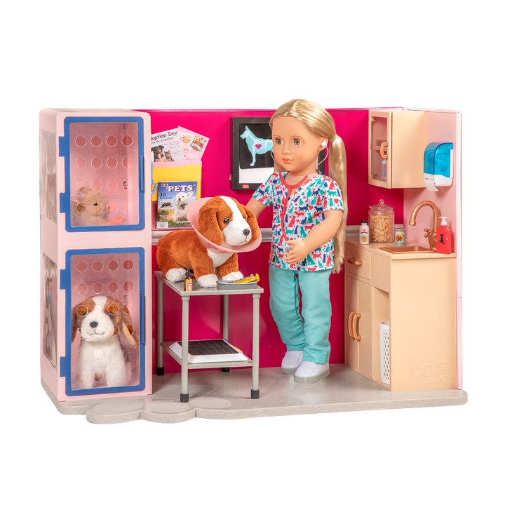 Healthy Paws Vet Clinic - Vet Set for 46cm Dolls - Vet Accessories for OG Pets - Large Playset for Our Generation Dolls - Our Generation UK