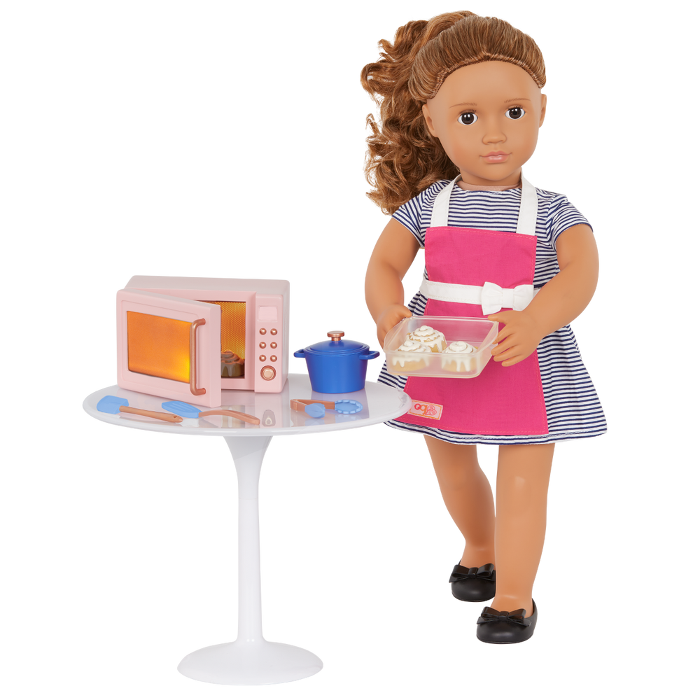 In the Kitchen Set - Cooking Accessories - Toy Microwave, Pots & Pans - Doll Accessories - Our Generation