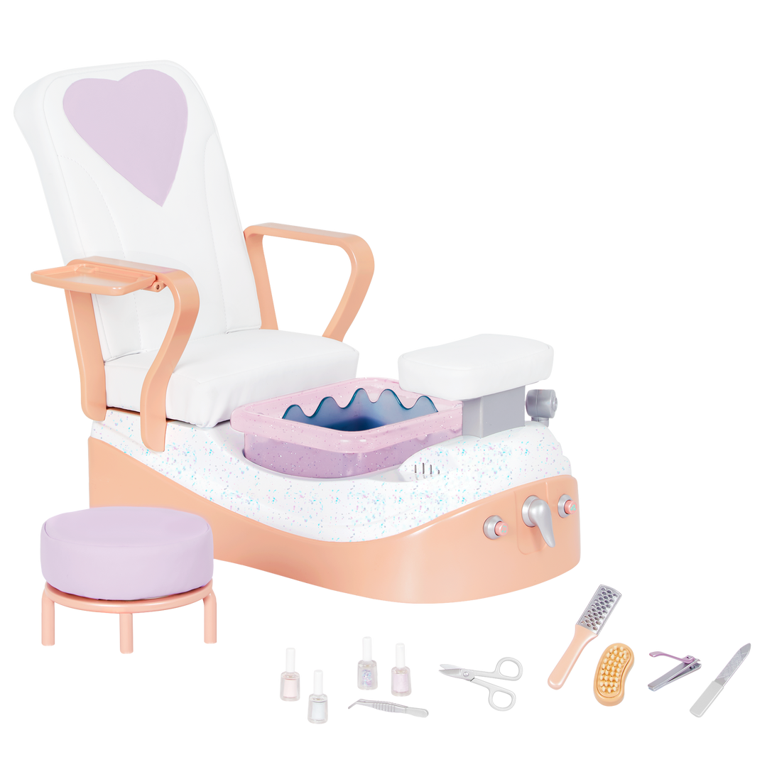 Yay, Spa Day! - Spa Chair Set for OG Dolls - Doll Accessories - Our Generation