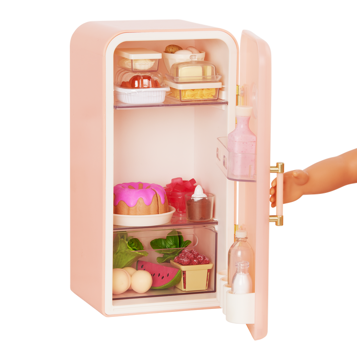 Perfectly Fresh - Mini Fridge Accessory for 46cm Dolls - Food & Kitchen Accessories for Dolls - Our Generation