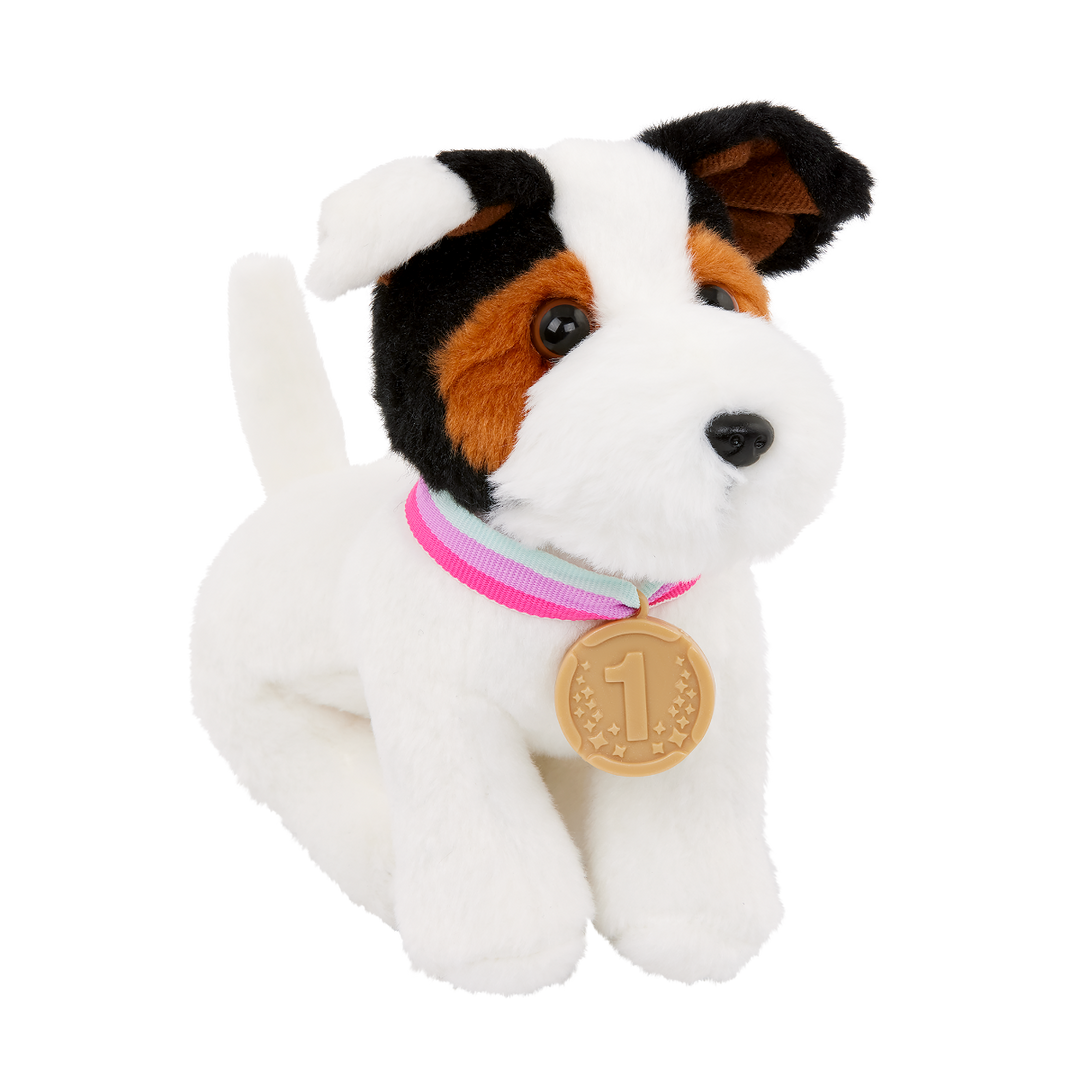 Pro Skater Pup Posable - 15cm Parson Russell Terrier with Skateboard Accessories - Accessories for Dolls - Our Generation