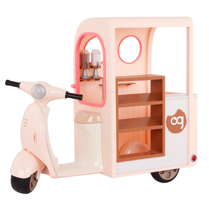 Chip Chip Hooray - Dessert Scooter for OG Dolls- Doll Scooter with Food - Dessert Trolley for Dolls - Accessories for Dolls - Food Accessories - Our Generation