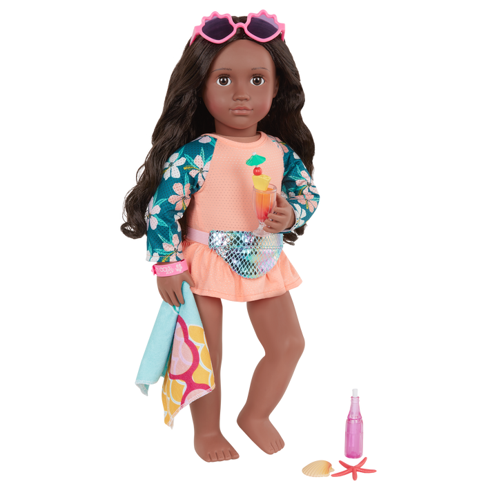Sea the World Travel Set - Suitcase & Holiday Accessories for 46cm Dolls - Small Accessory - Our Generation