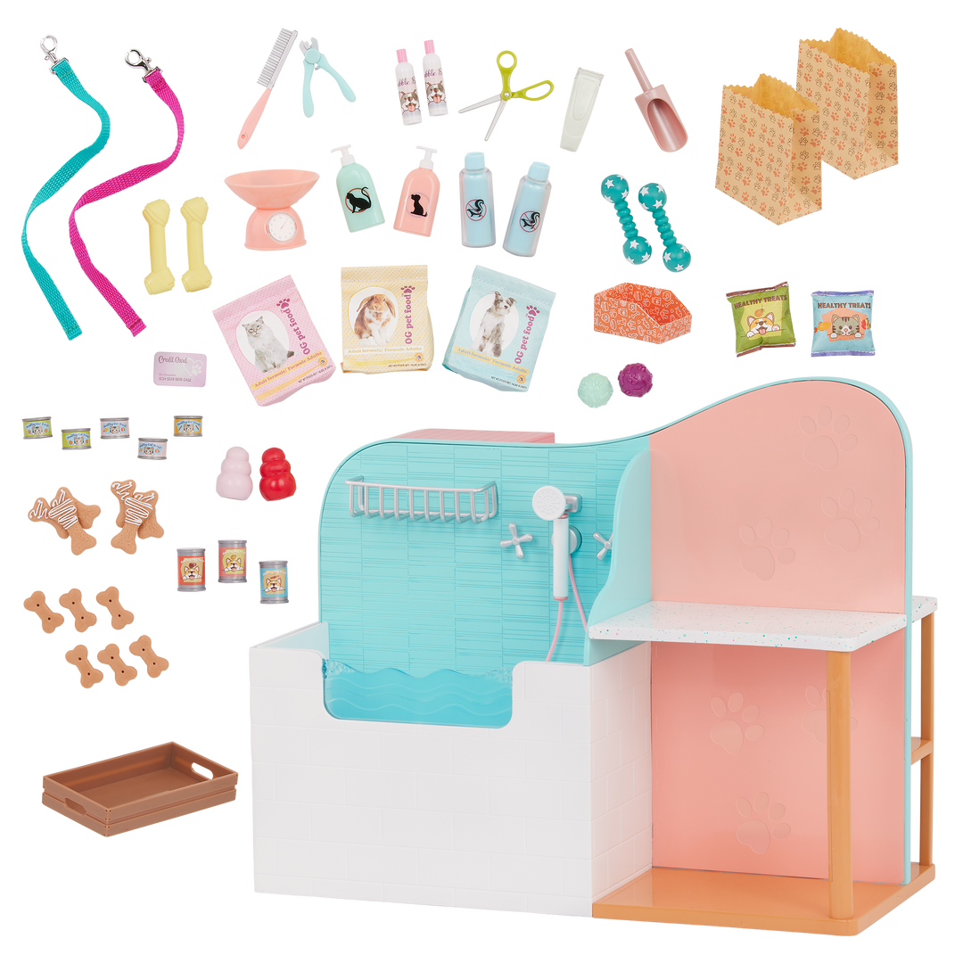 Happy Tails Care Centre Doll Pet Vet Set Our Generation Our Generation UK