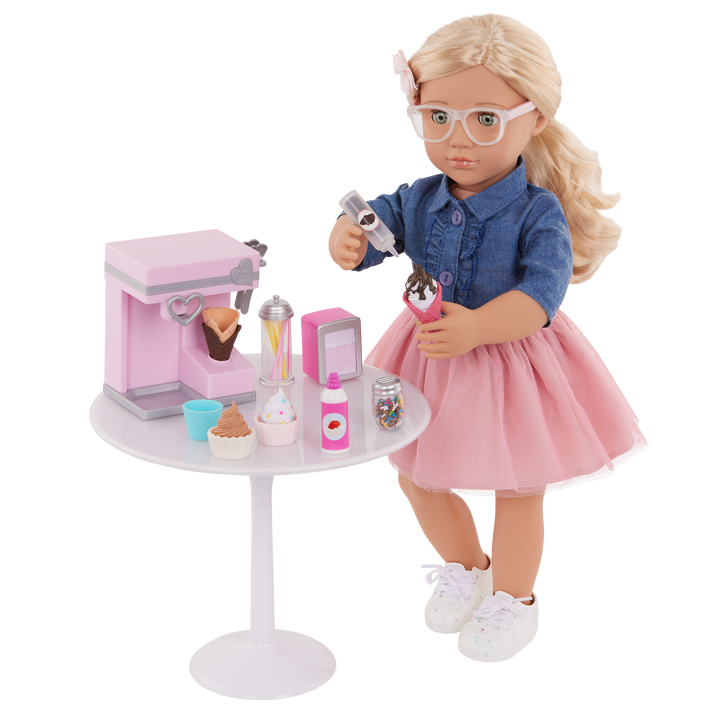 Sundae Fun Day - 46cm Doll Ice Cream Machine Set - Accessories for Dolls - Our Generation