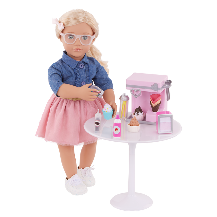 Sundae Fun Day - 46cm Doll Ice Cream Machine Set - Accessories for Dolls - Our Generation