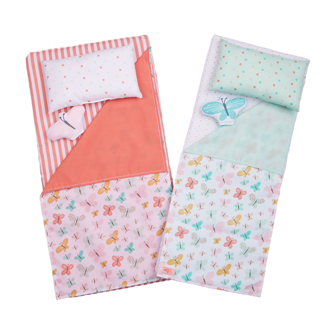 Dreams for Two - Bunk Beds for OG Dolls - Pink Bed in Butterfly Theme - Doll Furniture - Doll Accessories - Our Generation UK