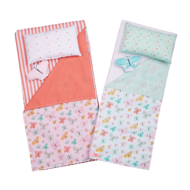 Dreams for Two - Bunk Beds for OG Dolls - Pink Bed in Butterfly Theme - Doll Furniture - Doll Accessories - Our Generation UK