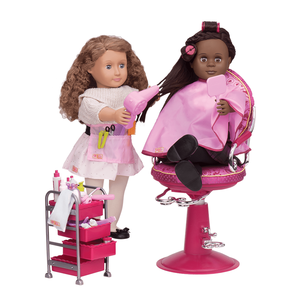 Doll salon set sales