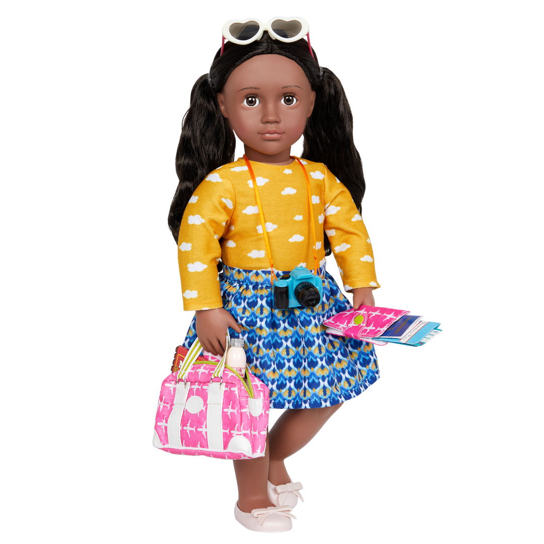 Bon Voyage - Travel Set for 46cm Dolls - Carry-On Bag & Travel Accessories - Our Generation UK