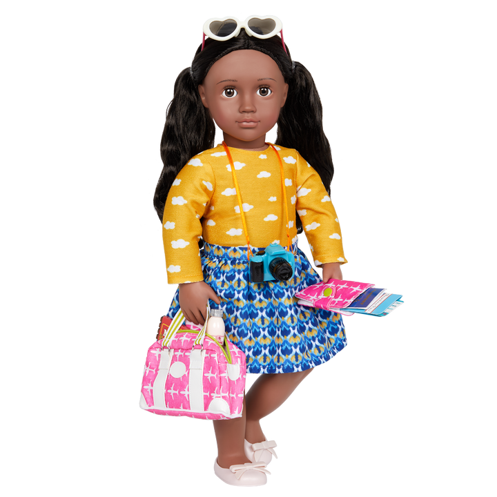 Bon Voyage - Travel Set for 46cm Dolls - Carry-On Bag & Travel Accessories - Our Generation UK