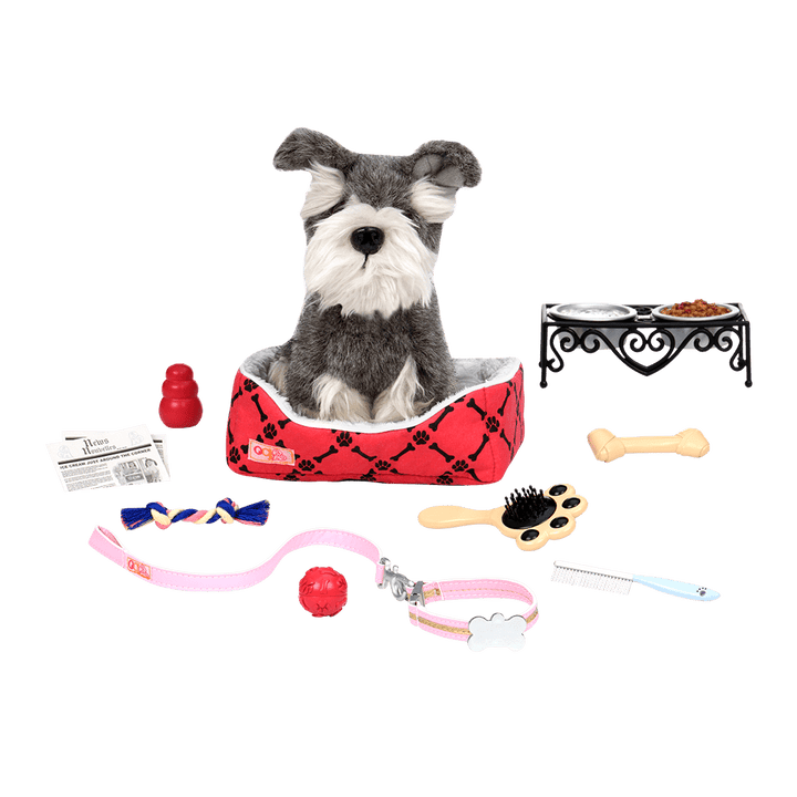 Pet Care Playset - OG Dog Accessories - Dog Bed, Lead & Toys - Accessories for OG Dolls & OG Pups - Our Generation