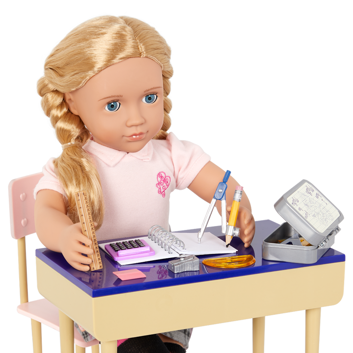 Maths Whiz - School Maths Playset for Dolls - School Accessory - Our Generation