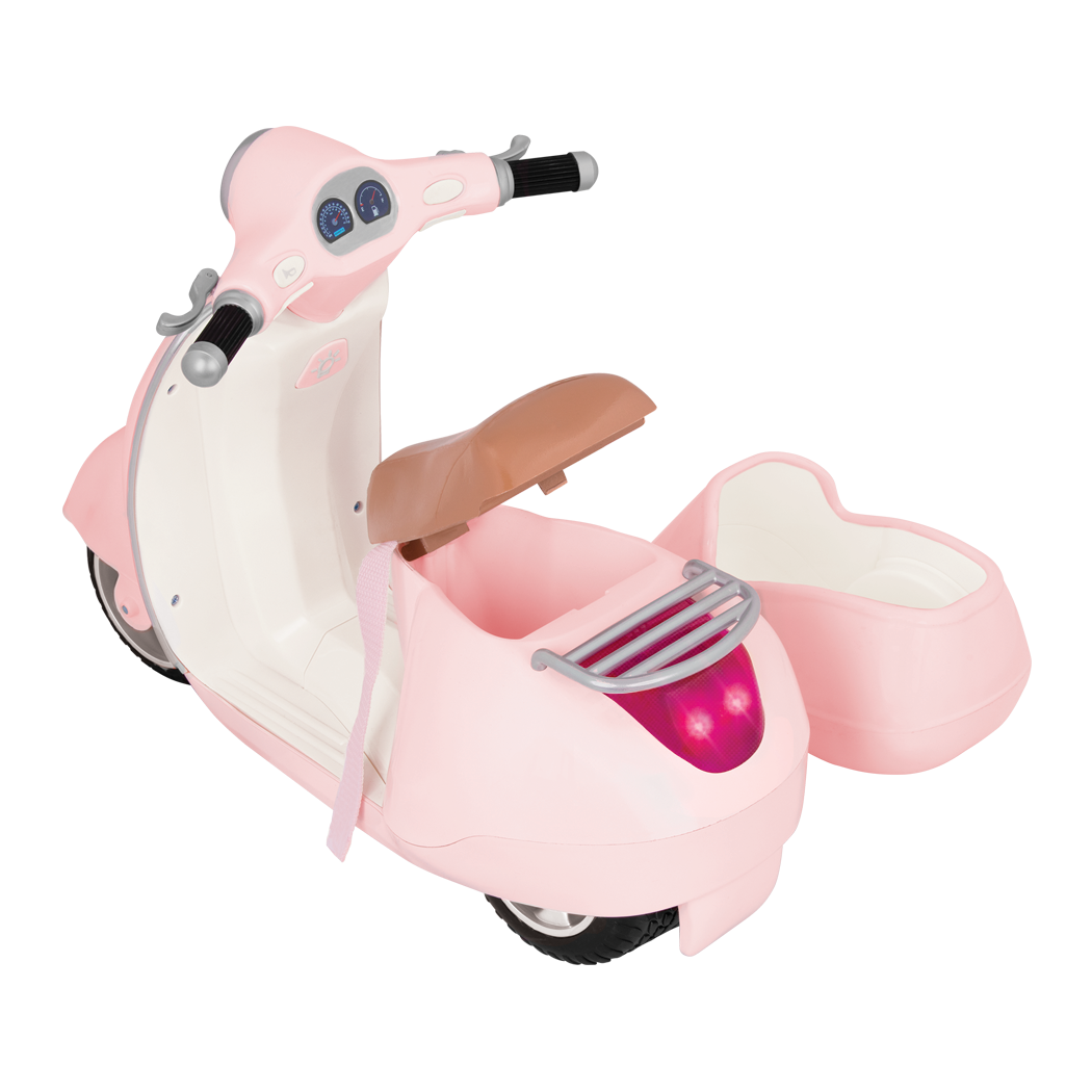 OG Ride Along Scooter - Pink Doll Scooter with Space for Pet - Doll Vehicles - Our Generation UK