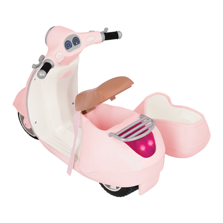 OG Ride Along Scooter - Pink Doll Scooter with Space for Pet - Doll Vehicles - Our Generation UK