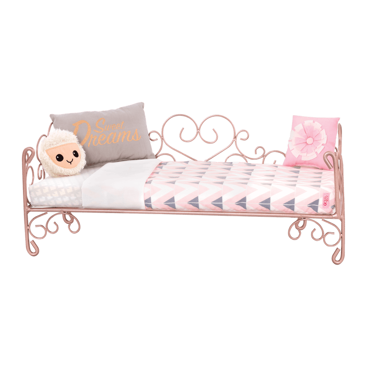 Sweet Dreams 46cm Doll Scrollwork Bed Our Generation Our