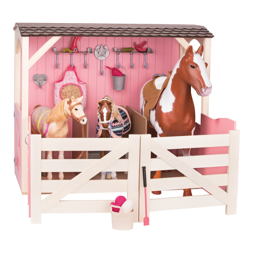 Saddle-Up Stables - Stable for OG Horses - Equestrian Accessories - Our Generation 