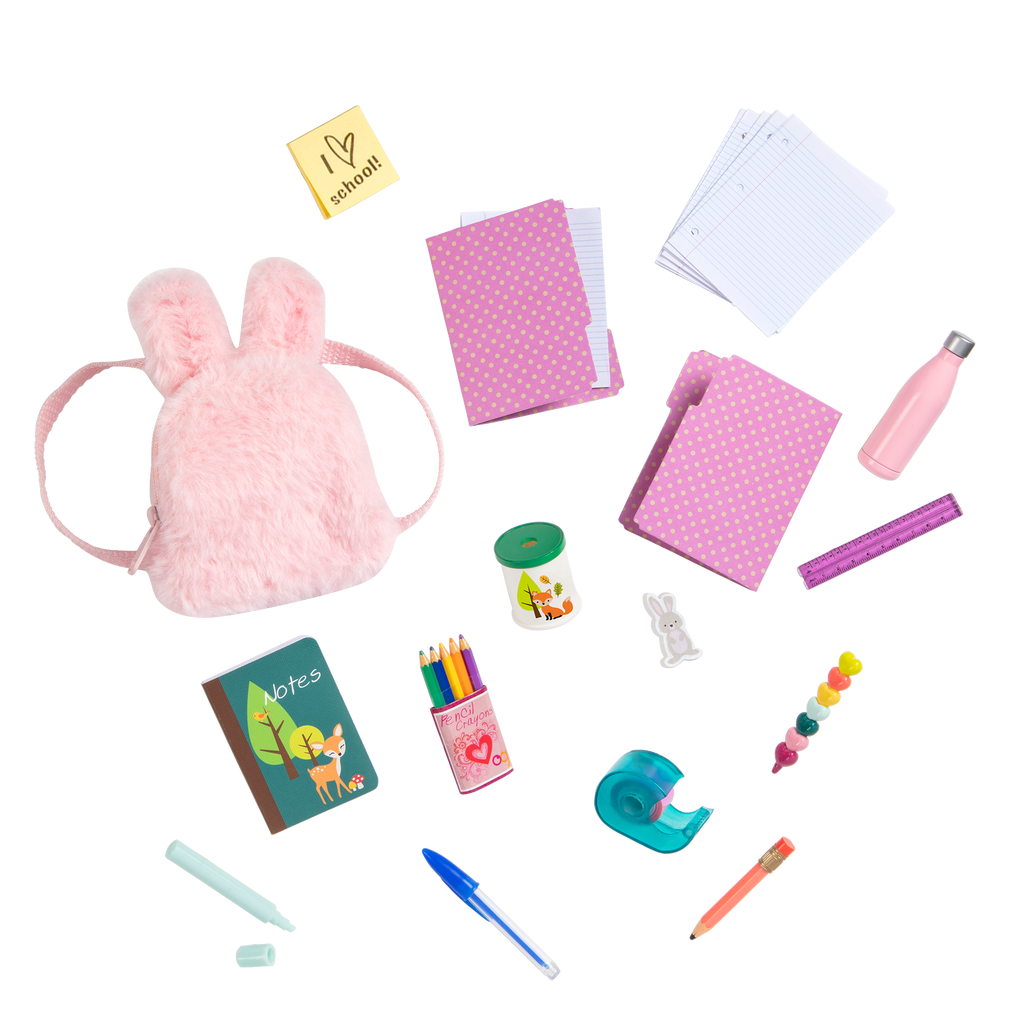 Playset Our Generation Backpack School Set Ready For School 46 Cm