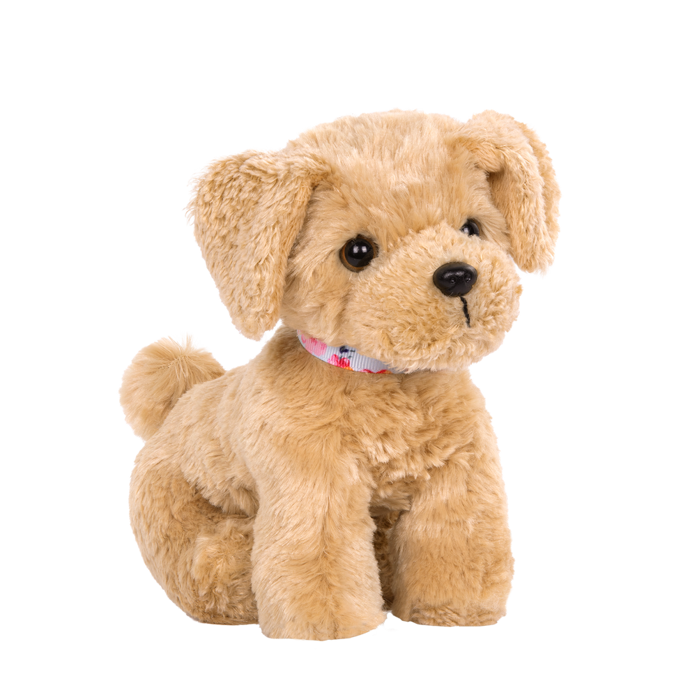 Goldendoodle Pup - 15cm Pup with Light Brown Fur - Pet Accessory for OG Dolls - Our Generation