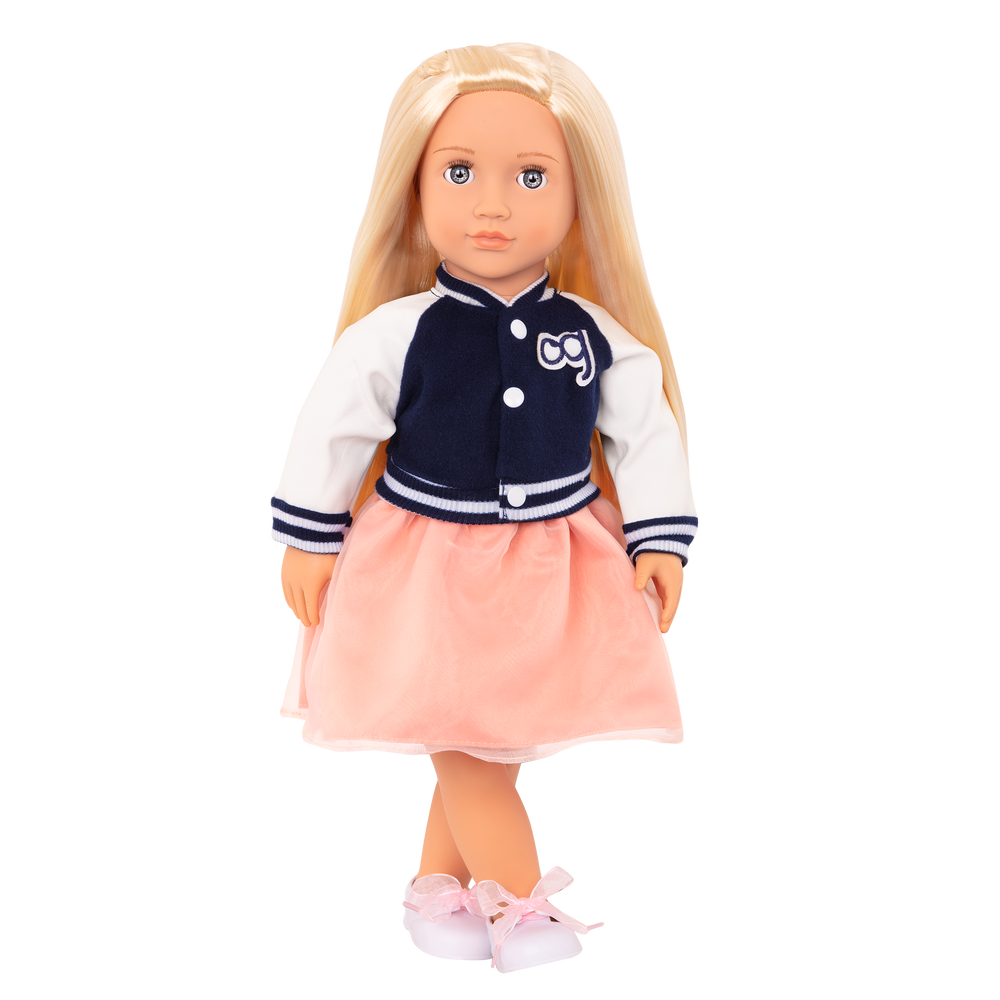 Terry - 46cm Dolls - Doll with Blonde Hair & Grey Eyes - Toys & Gifts for Girls - Our Generation UK