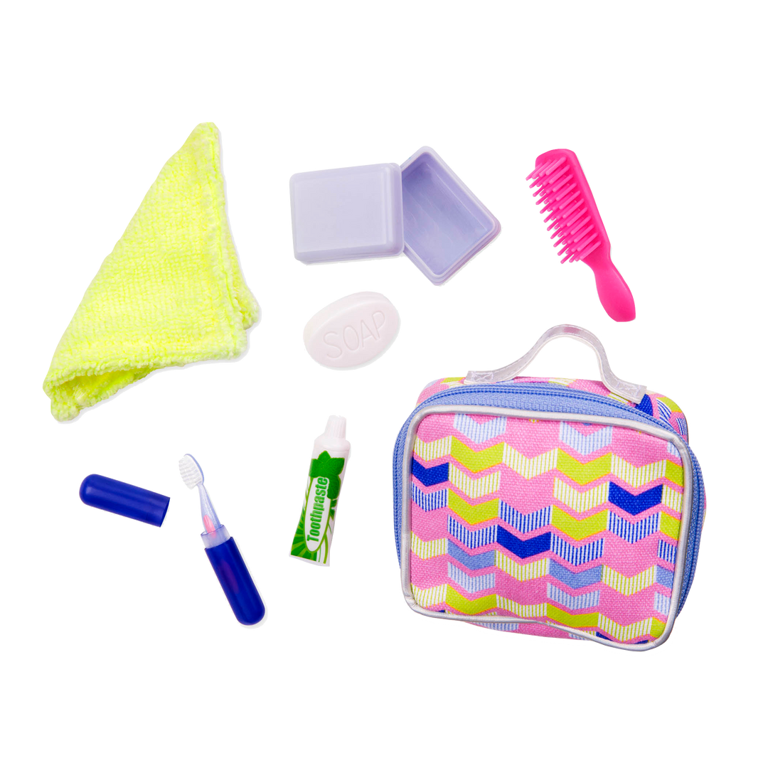 Sleepover Set - Toiletry Bag & Accessories - Doll Accessory Playset - Our Generation 